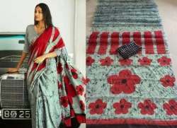 Formal Wear Cotton Printed Mint Green Saree 