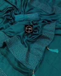 Party Wear diamond Work Zoya Silk Saree 