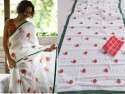 Regular Wear Whit Pure Cotton Saree 