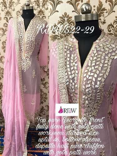 Party Wear Gotta Patti Hand work Suit 