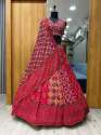 Rit rani Cherry Red Lehenga choli
