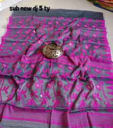 Handloom Silk Dhakai Jamdani Saree