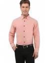 Solid Peach Formal Shirt 