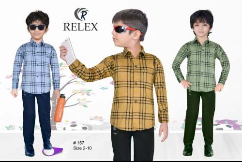 Designer Fancy Printed Kids Shirt  by New Relex Garments