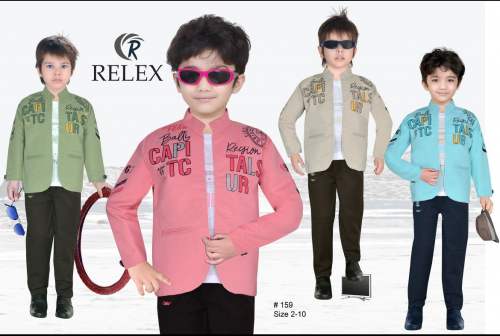 Fancy Multi color Kids Boy Coat  by New Relex Garments