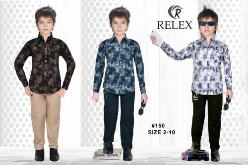 Fancy Printed Kids Boy Shirt  by New Relex Garments