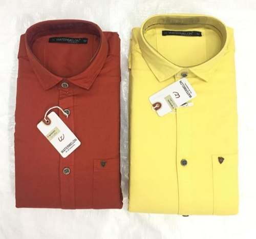Exclusive Cotton Plain Male Shirt  by Rajaram Garments