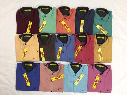 Trendy Cotton Kids Plain Shirt  by Rajaram Garments