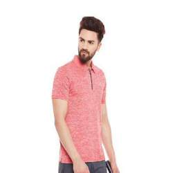 Light Pink Mens Polo T shirt 