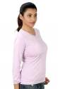 Ladies Cotton Pink V-Neck Tshirts thumb 2