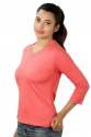 Ladies Daily Wear V-Neck T shirts thumb 1