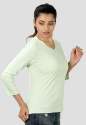 Women Formal V-Neck T shirts thumb 3