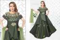 Fancy Green Embroidered Ladies Gown