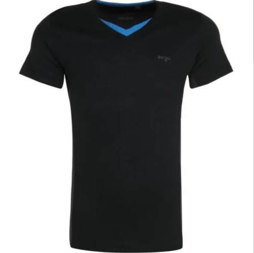 Black Sports V-Neck T shirts by Berge Sports & Fashion Private Limited