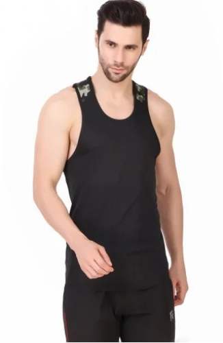 Black Mens Vest  by Mittal Sports Company