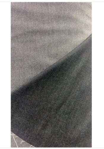 Black Cottn Denim Shirting Fabric