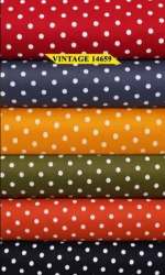 Men Dot Printed Cotton Shirting Fabric 