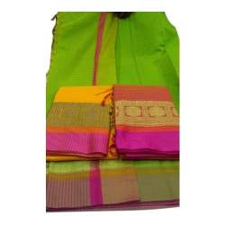 Casual Wear Silk Cotton Handloom Saree