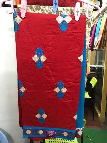 Stunning Red Work Dress material 
