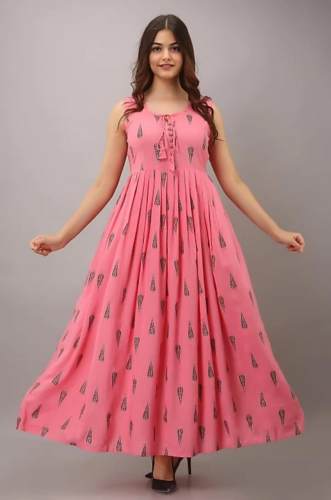 Fancy Flared Anarkali Long Kurti