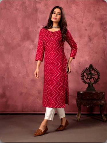Fancy Rayon Kurti Pant Set