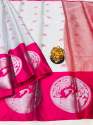 Khadi Cotton Silk Printed Saree thumb 5