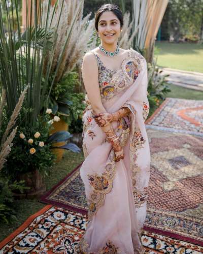 Organza Zari Work Silk Saree