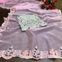 Organza Zari Work Silk Saree thumb 4