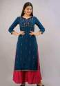 Fancy Rayon Work Kurtis thumb 2