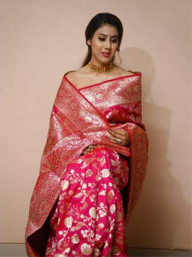 Allover Design With Pure Kanchipuram Silk Saree by Royal Rajgharana Sarees