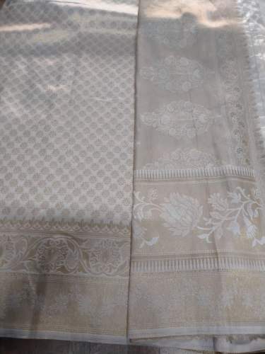 New trend Ballatan Softy gray Silk Saree by Sithara Creation
