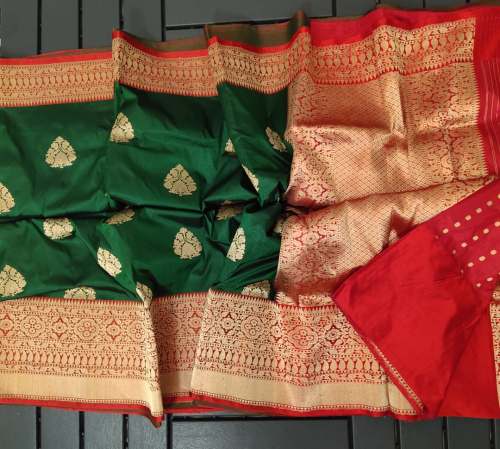 Fancy Handloom Banarasi Katan Silk Saree
