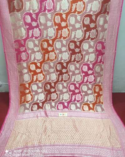 Handloom Banarasi Chiffon Meenakari Saree