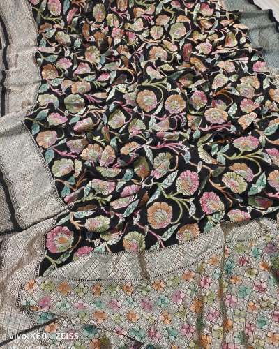 New Collection Banarasi Chiffon Meenakari Saree