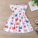 Birds Print Fancy Kids Frock thumb 1