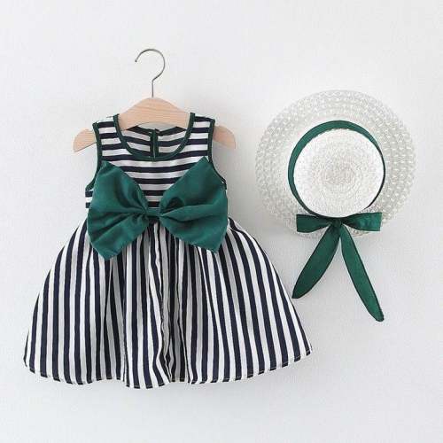 Kids Stick and Flower Print Frock 