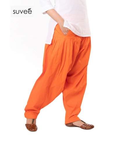 Plain Cotton Ladies patiala pant by Hikny