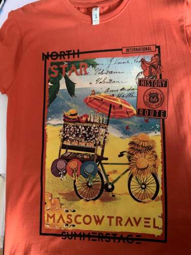 100% COMBED COTTON ROUND NECK PRINTED T-SHIRTS