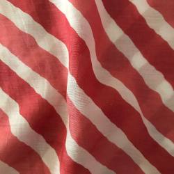 Hand Screen Printed Viscose Bemberg Fabric