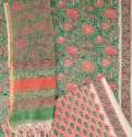 Handblock Print Cotton Suits with Doriya Dupatta