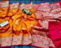 Pure Katan Silk Banarasi Saree For Women