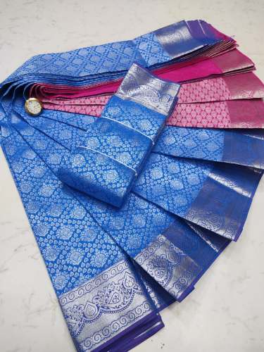 Kanchipuram Semi Silk Saree by VS Traders