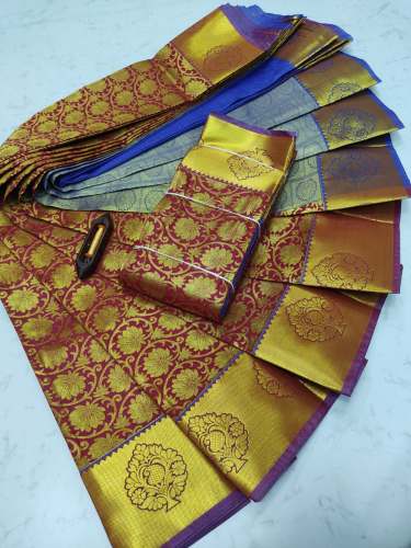 Wedding wear Kanchipuram Semi Silk Saree by VS Traders