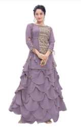 Faux Georgette Party Wear Lengha  Fancy Suit