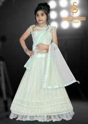 SGF Kids  Party Wear Pista  Net Lehenga Choli -612