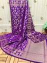 Banarasi daaibal saree with contras border thumb 3