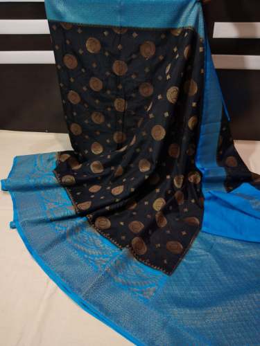 Banarasi Fancy Semi Dhupian Daaibal Saree