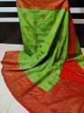 Banarasi Fancy Semi Dhupian Daaibal Saree thumb 4