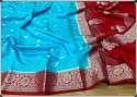 Banarasi Georgette silk saree  thumb 8