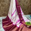 Buy Banarasi Fancy warm Silk Dyeable Saree thumb 4